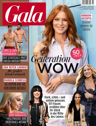 GALA Cover 22/2020 (EVT: 20. Mai 2020) / Weiterer Text über ots
und www.presseportal.de/nr/6106 / Die Verwendung dieses Bildes ist
für redaktionelle Zwecke honorarfrei. Veröffentlichung bitte unter
Quellenangabe: "obs/Gruner+Jahr, Gala"