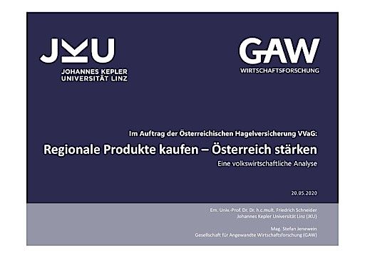 Vorschau Bild von Präsentation "Neue Studie: 20 Prozent mehr heimische Lebensmittel schaffen 46.000 Arbeitsplätze!"