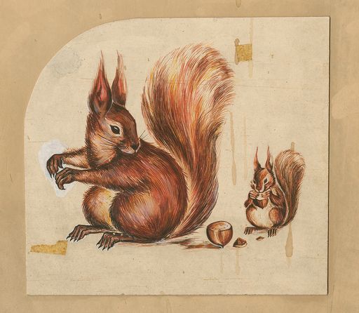 Vorschau Bild von Originalzeichnung des Manja-Icon, dem Eichkätzchen,
aus den 1960ern. Dieses wurde digitalisiert und für den heutigen
Verwendungszweck neu aufbereitet.