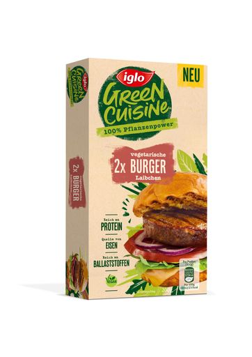 Vorschau Bild von Packshot iglo Green Cuisine vegetarische Burger