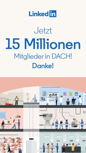 LinkedIn DACH feiert 15 Millionen Mitglieder. Weiterer Text über
ots und www.presseportal.de/nr/64022 / Die Verwendung dieses Bildes
ist für redaktionelle Zwecke honorarfrei. Veröffentlichung bitte
unter Quellenangabe: "obs/LinkedIn Corporation"