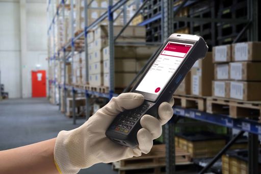 Vorschau Bild von Auch im Lagerumfeld gewährleistet die barcoSCAN-App
einen schnellen und einfachen Start.