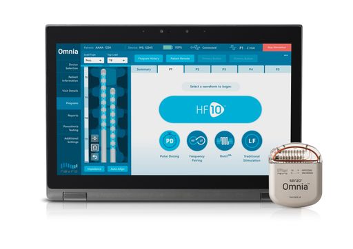  Das Omnia System ist eine völlig neue SCS-Plattform und
ermöglicht es, die größte Vielfalt an Wellenformen aus dem gesamten
SCS-Frequenz-Spektrum anzuwenden - entweder einzeln oder kombiniert
mit der HF10-Therapie. Weiterer Text über ots und
www.presseportal.de/nr/119775 / Die Verwendung dieses Bildes ist für
redaktionelle Zwecke honorarfrei. Veröffentlichung bitte unter
Quellenangabe: "obs/Nevro Germany GmbH"