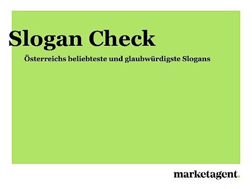 Vorschau Bild von Die beliebtesten und glaubwürdigsten Slogans