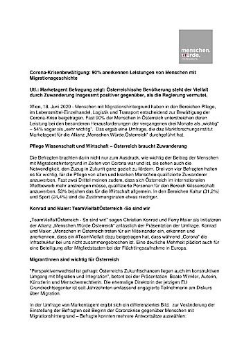 Vorschau Bild von Presseinformation