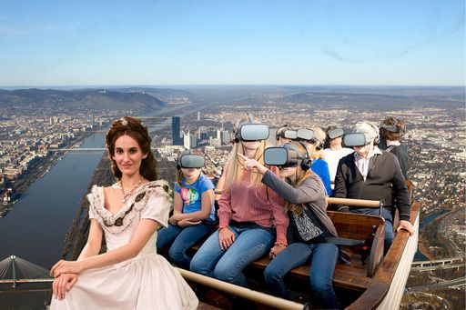 Vorschau Bild von Kunden erleben einen atemberaubenden Flug über Wien
mit 360° Rundumblick.