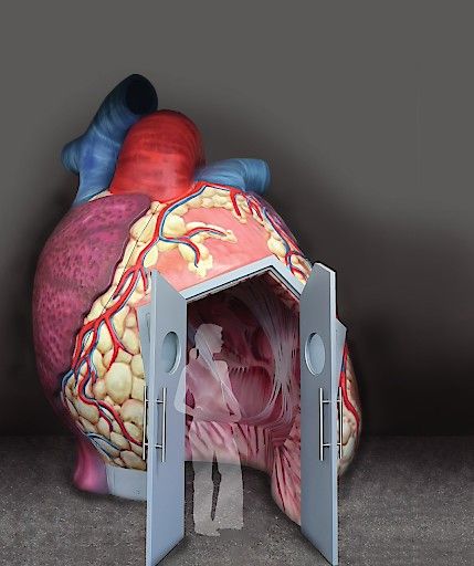 Vorschau Bild von 3D-Herz Vorderseite mit Eingang
