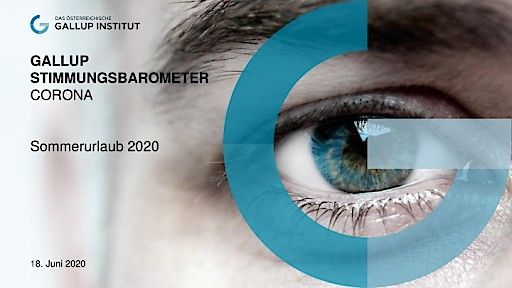 Vorschau Bild von Gallup Stimmungsbarometer Sommerurlaub 2020