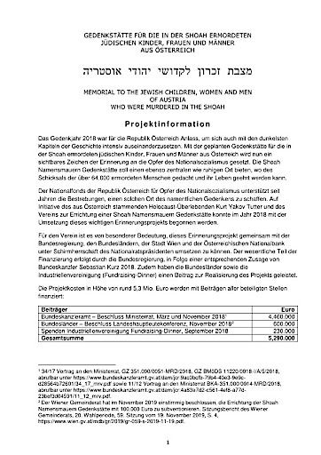 Vorschau Bild von Factsheet zur Shoah-Namensmauer-Gedenkstätte