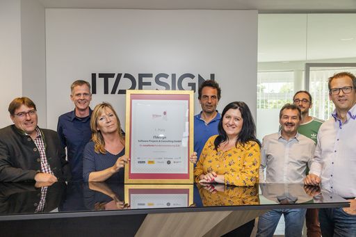  BILD zu OTS - Das Österreichische Unternehmen
ITdesign freut sich über das hervorragende Abschließen beim
Wettbewerb.