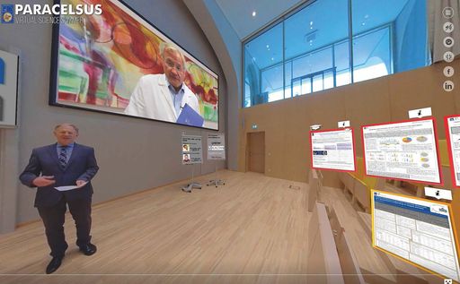 "Virtual Science Summer" der PMU, virtuelle
360°-Grad-Plattform für Forschende aus dem
gesundheitswissenschaftlichen Bereich
