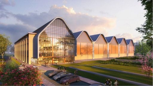 Entwurf des Forschungs-, Entwicklungs- und
Fertigungszentrums für Optoelektronik von Huawei in Cambridge,
Großbritannien