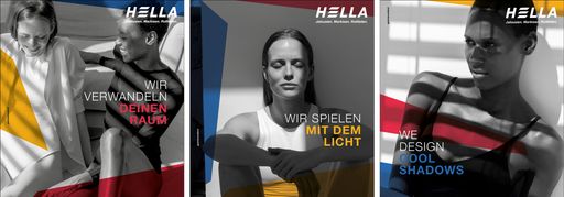 Die drei Sujets der Cool Shadows Kampagne