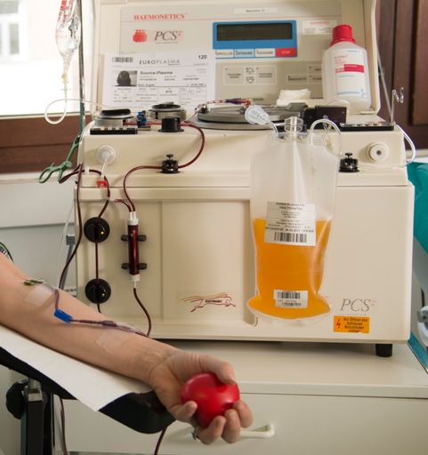 Im Bild Europlasma Plasmaspende