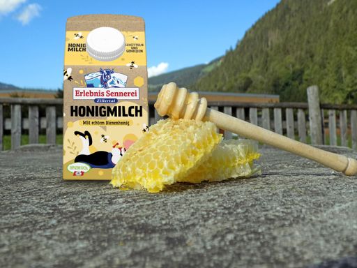 Premium Heumilch trifft echten Bienenhonig