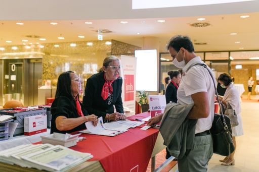 Empfangsbereich im ATH Savoyen Wien