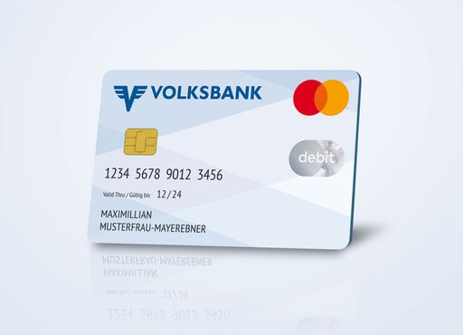 Die neue Debit Mastercard der Volksbank