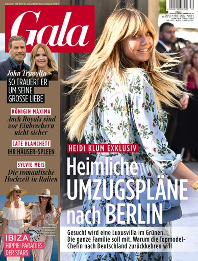 GALA Cover 30/20 (EVT: 16. Juli 2020) / Weiterer Text über ots
und www.presseportal.de/nr/6106 / Die Verwendung dieses Bildes ist
für redaktionelle Zwecke honorarfrei. Veröffentlichung bitte unter
Quellenangabe: "obs/Gruner+Jahr, Gala"