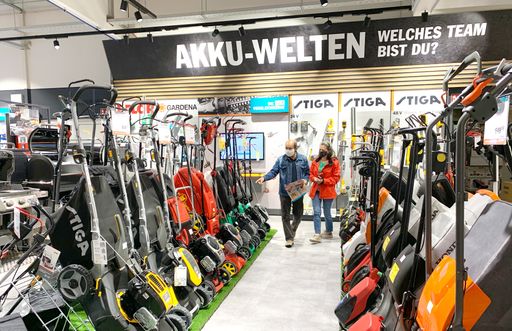 Akku-Rasenmäher liegen im Trend und werden heuer
vermehrt nachgefragt.