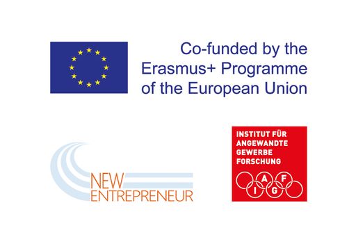  Projektlogo des EU-Projektes „New Skills for new Entrepreneurs.
Attraction and Qualification of Refugees as Successors"