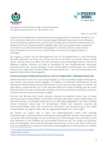 Vorschau Bild von Offener Brief NetzDG an Europa- und Justizministerin