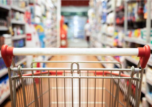 Vorschau Bild von Einkaufswagen im Supermarkt - FMCG