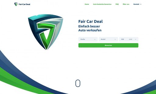 Vorschau Bild von Startseite des Service-Portals www.faircardeal.at