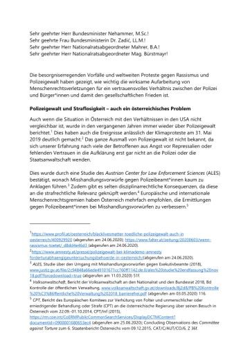 Vorschau Bild von Breites Bündnis von 40 zivilgesellschaftlichen Organisationen und Expert*innen unterzeichnen den von Amnesty International Österreich und epicenter.works initiierten offenen Brief