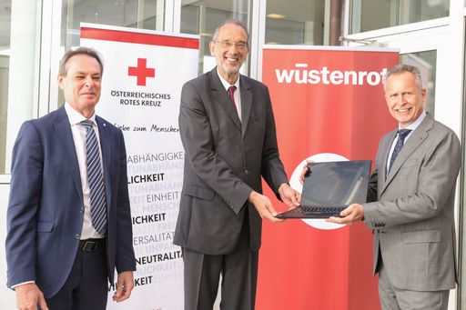 Generalsekretär ÖRk Michael Opriesnig,
Bildungsminister Heinz Faßmann, Wüstenrot Vorstandsdirektor Gerald
Hasler
