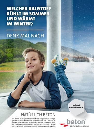 Natürlich Beton. Energiespeicher Beton für
effizientes Heizen und Kühlen