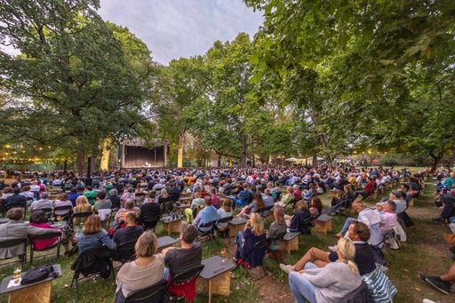 Vorschau Bild von Das abendliche Theater im Park.
