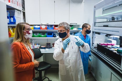 Wirtschaftsministerin Schramböck zu Besuch bei
Firma Lexogen GmbH