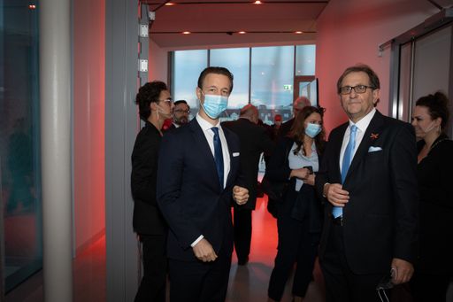  v.l.n.r.: Bundesminister Gernot Blümel, MQ-Direktor Christian
Strasser