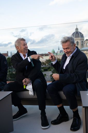 Vorschau Bild von v.l.n.r.: Architekt Wolf D. Prix, Architekt Manfred Ortner