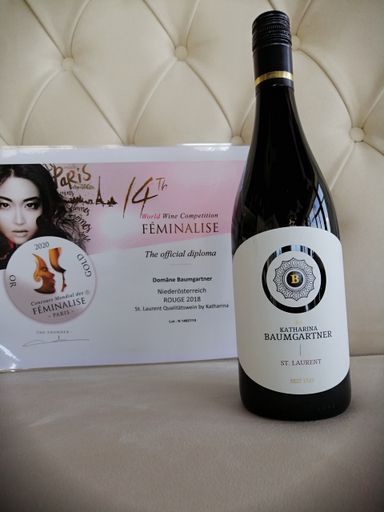 Vorschau Bild von Der St. Laurent 2019 und der Blaue Burgunder Grande
Reserve 2017 der Domäne Baumgartner begeisterten die Expertinnen des
renommierten internationalen Weinwettbewerbs „Feminalise Paris“ in
Paris vor allem mit ihren feinen Fruchtnoten nach dunklen Kirschen
und reifen Brombeeren, den zarten Schokonoten und der
samtig-seidigen Struktur.