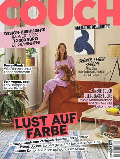 Cover COUCH 10/2020 (EVT: 4.9.2020) mit den COUCH
LIEBLINGSSTÜCKEN. Weiterer Text über ots und
www.presseportal.de/nr/105003 / Die Verwendung dieses Bildes ist für
redaktionelle Zwecke honorarfrei. Veröffentlichung bitte unter
Quellenangabe: "obs/Gruner+Jahr, Couch/Cover COUCH 10/2020"