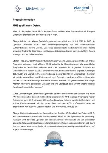  MHS greift nach Osten