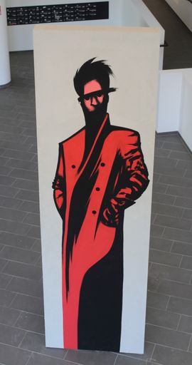 Urban-Art von GOLIF bei dem Wohnbauprojekt der "Wien-Süd" in der
Ottilie-Bondy-Promenade 4 in Wien-Floridsdorf