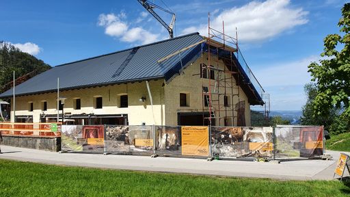 Im alten Magazingebäude entsteht ein modernes
Besucherzentrum