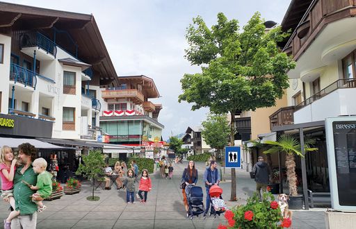 Visualisierung Hauptstraße Mayrhofen