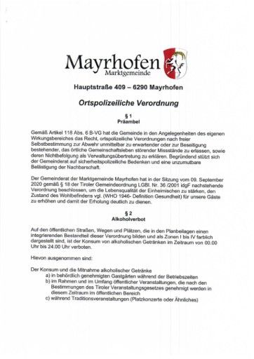 Vorschau Bild von Erholungs- und Gesundheitsverordnung