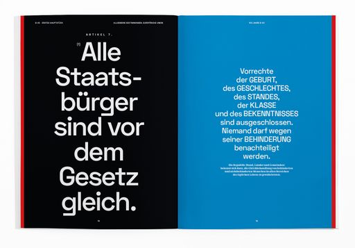 Vorschau Bild von Unsere Verfassung als Magazin, Innenseite