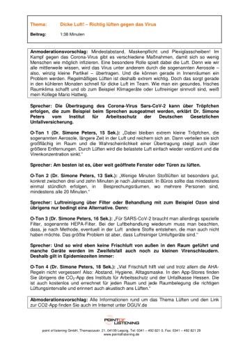 Vorschau Bild von Manuskript