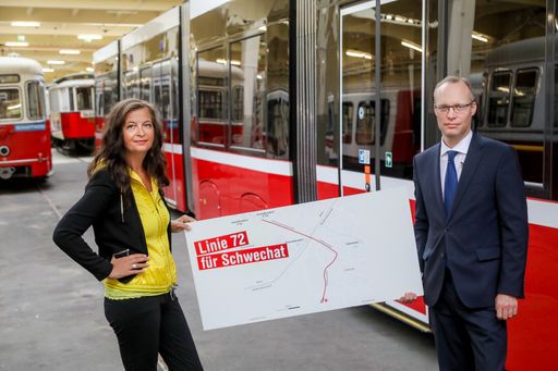 Vorschau Bild von Öffi-Stadträtin Ulli Sima und Wiener Standortanwalt Alexander
Biach