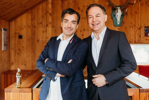 Almdudler Sprudelfabrikant Heribert Thomas Klein &
Almdudler Geschäftsführer Gerhard Schilling