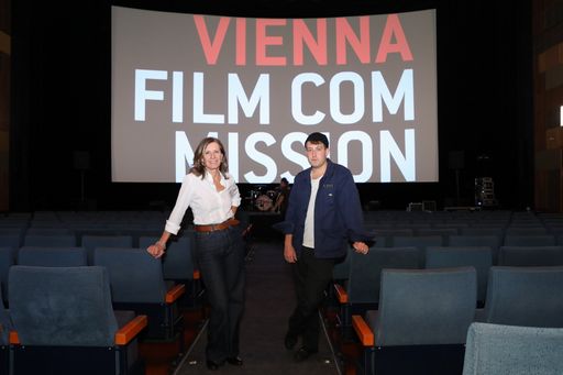 Vorschau Bild von Geschäftsführerin Marijana Stoisits und Regisseur
und Kameramann Ioan Gavriel