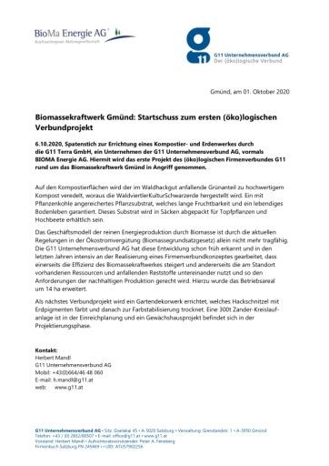  G11 Unternehmensverbund AG Spatenstich