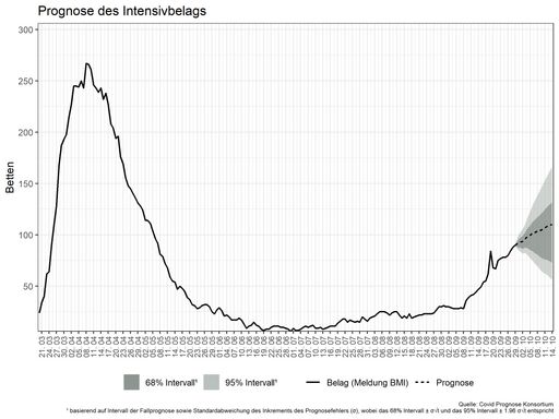 Vorschau Bild von Darstellung der Prognose des Intensivbelags