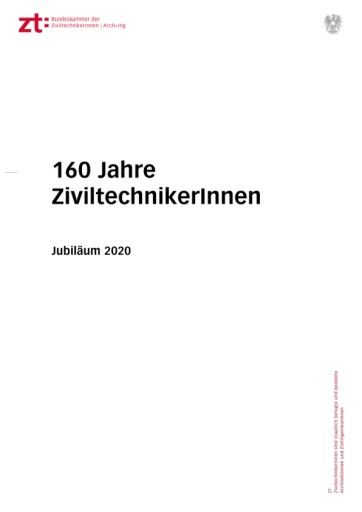 Vorschau Bild von Hintergrundinformation: 160 Jahre ZiviltechnikerInnen - Presseunterlage