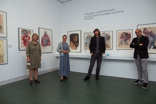 Pressefoto Frank Hoppmann im Karikaturmuseum Krems